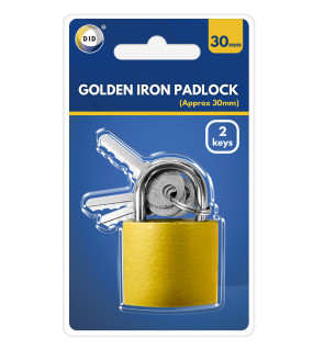30mm Golden Iron Padlock 30mm Golden Iron Padlock