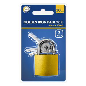30mm Golden Iron Padlock 30mm Golden Iron Padlock