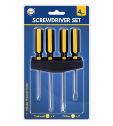 4pc Screwdriver Set with Holder