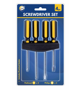 4pc Screwdriver Set with Holder 4pc Screwdriver Set with Holder
