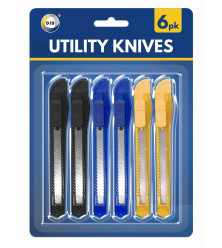 6pc Utility Knives