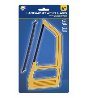 6" Hacksaw with 2 Blades 6" Hacksaw with 2 Blades