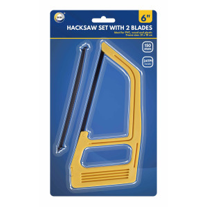6" Hacksaw with 2 Blades 6" Hacksaw with 2 Blades