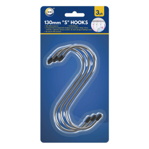 3pc 130mm "S" Hooks 3pc 130mm "S" Hooks