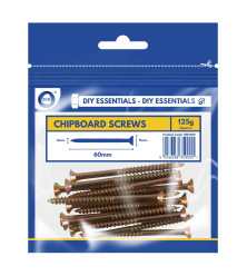 60mm Chipboard Screws 125G