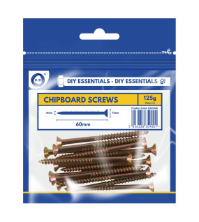 60mm Chipboard Screws 125G 60mm Chipboard Screws 125G