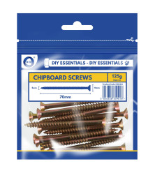 70mm Chipboard Screws 125G