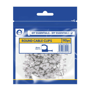 4mm Round Cable Clips