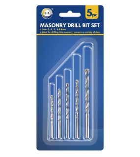 5pc Masonry Drill Bit Set 5pc Masonry Drill Bit Set