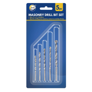 5pc Masonry Drill Bit Set 5pc Masonry Drill Bit Set