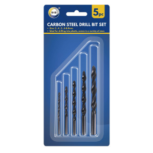 5pc Carbon Steel Drill Bit Set 5pc Carbon Steel Drill Bit Set