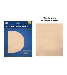8pc Assorted Sandpaper Set
