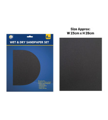 6pc Wet & Dry Sandpaper Set