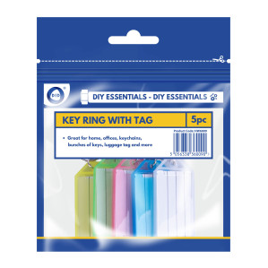 5pc Key Ring with Tag 5pc Key Ring with Tag