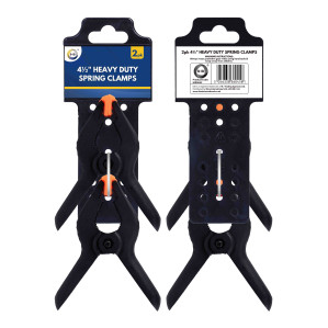 2Pk 4½” Heavy Duty Spring Clamps 2Pk 4½” Heavy Duty Spring Clamps