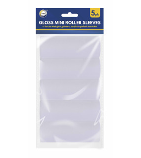 5Pk 4" Gloss Mini Roller Sleeves 5Pk 4" Gloss Mini Roller Sleeves