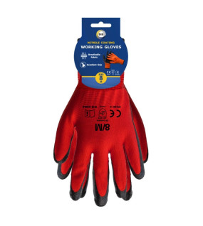 Size 8 Nitrile Coated Gloves - M Size 8 Nitrile Coated Gloves - M