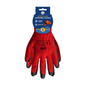 Size 8 Nitrile Coated Gloves - M Size 8 Nitrile Coated Gloves - M