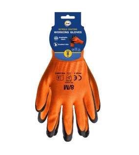 Size 8 Nitrile Coated Gloves - M Size 8 Nitrile Coated Gloves - M