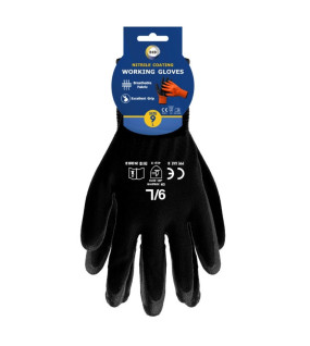 Size 9 Nitrile Coated Gloves - L Size 9 Nitrile Coated Gloves - L