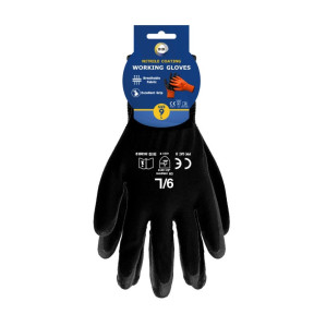 Size 9 Nitrile Coated Gloves - L Size 9 Nitrile Coated Gloves - L