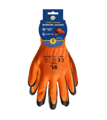 Size 9 Nitrile Coated Gloves - L
