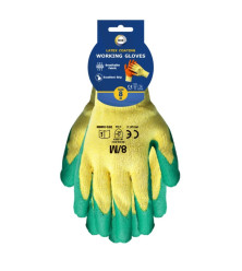 Size 8 Latex Coated Gloves - M