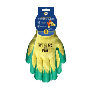 Size 8 Latex Coated Gloves - M Size 8 Latex Coated Gloves - M