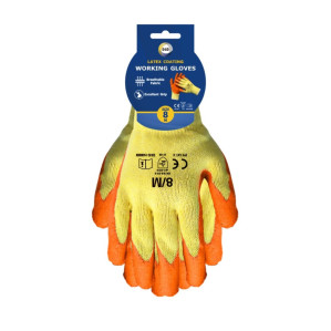 Size 8 Latex Coated Gloves - M Size 8 Latex Coated Gloves - M