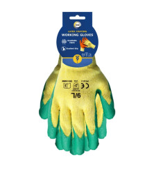Size 9 Latex Coated Gloves - L
