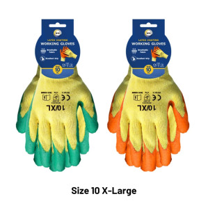Size 10 Latex Coated Gloves - xl Size 10 Latex Coated Gloves - xl