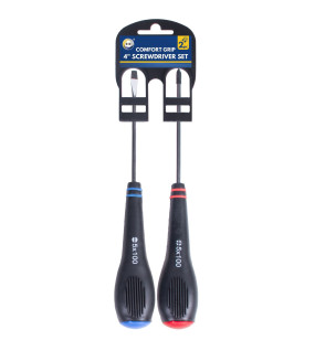2pc Soft Grip Screwdriver Set 2pc Soft Grip Screwdriver Set
