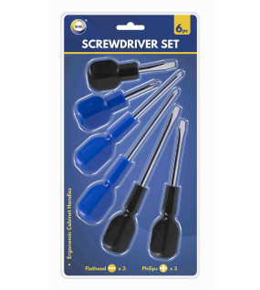 6pc Cabinet Handle Screwdriver Set