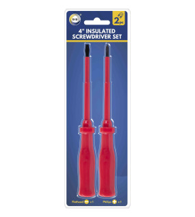2pc 4" Insulated Screwdriver Set 2pc 4" Insulated Screwdriver Set