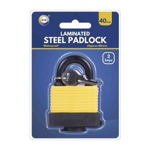 40mm Laminated Waterproof Steel Padlock 40mm Laminated Waterproof Steel Padlock