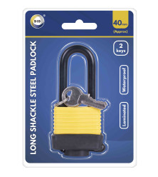 40mm Long Shackle Laminated Waterproof Steel Padlock