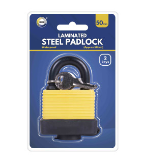 50mm Laminated Waterproof Steel Padlock 50mm Laminated Waterproof Steel Padlock