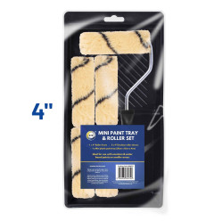 Mini Paint Tray with 4" Roller & 5 Emulsion Sleeves