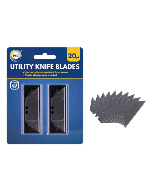 20Pk Utility Knife Blades