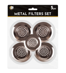 5pc Metal Filters Set