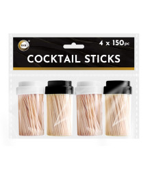 4 x 150pc Cocktail Sticks