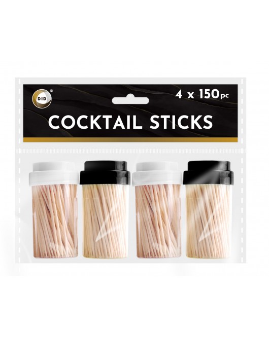 4 x 150pc Cocktail Sticks