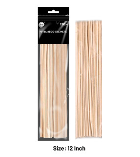 150pc 12" Bamboo Skewers 150pc 12" Bamboo Skewers