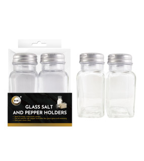 Glass Salt and Pepper Holders Glass Salt and Pepper Holders