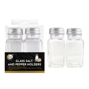 Glass Salt and Pepper Holders