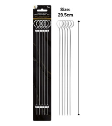 5pc Medium Metal Barbecue Skewers - 29.5cm