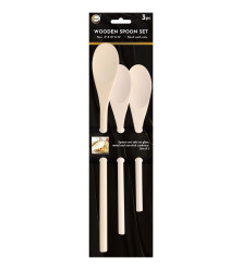 3pc Wooden Spoon Set