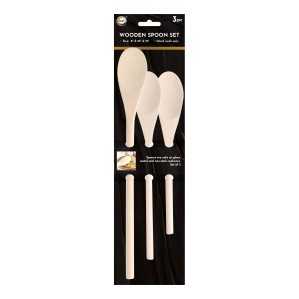 3pc Wooden Spoon Set 3pc Wooden Spoon Set