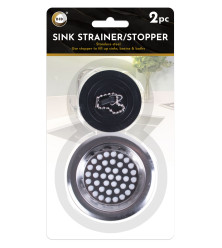 2pc Sink Strainer/Stopper