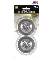 2pc Stainless Steel Sink Strainers